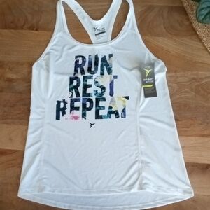 Old Navy Active Women's Graphic White Tank Top